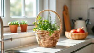 herb growing basket